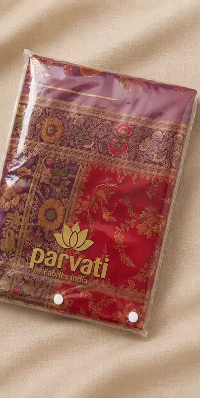27542-KRISHNA MEENA SATIN CONTRAST