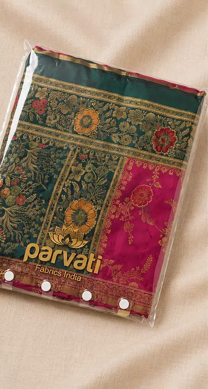 27542-KRISHNA MEENA SATIN CONTRAST
