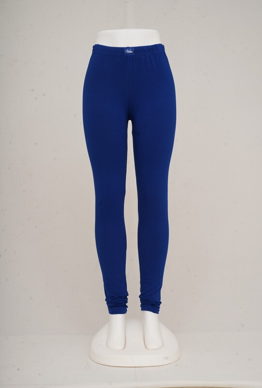 Women Royal Blue Churidhar Leggings