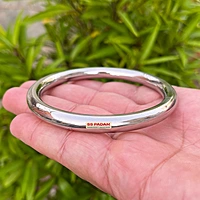 8mm Stainless Steel Round Smooth Punjabi Kada