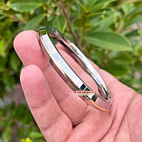 8mm Stainless Steel SP Brass Ring Punjabi Kada