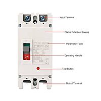 DC Circuit Breaker 2Pole 1000V 120A - MCCB Circuit Breaker for high current DC/solar application