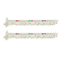 Sterling Silver Baby Anklets 6 Inch Traditional Payal
