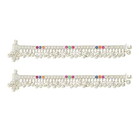 Sterling Silver Baby Anklets 6 Inch Traditional Payal