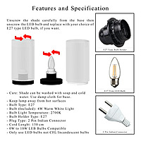 FLUIDWIZE Woven Cylindrical Lamp