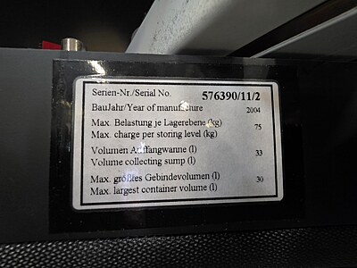 ASECOS 90, Hazardous materials cabinet with 2 shelves, golden yellow, 2 lockable hinged doors