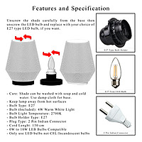 FLUIDWIZE Woven Bicone Lamp