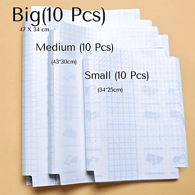 MERSA Transparent Self-Adhesive Book Cover Film - 30 Pcs (3 Sizes) MERSA Transparent Self-Adhesive Book Cover Film - 30 Pcs (3 Sizes)