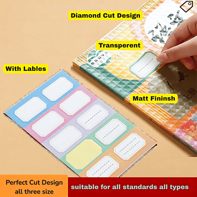MERSA Transparent Self-Adhesive Book Cover Film - 30 Pcs (3 Sizes) MERSA Transparent Self-Adhesive Book Cover Film - 30 Pcs (3 Sizes)