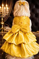 Yellow Sequin Party Dress