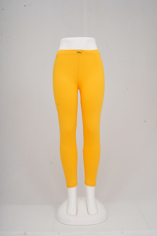 Women Dark Yellow Ankle Leggings
