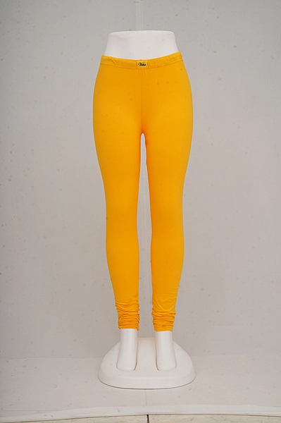 Women Dark Yellow Churidar Leggings