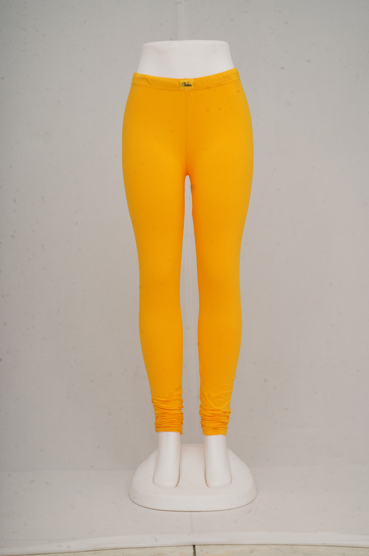 Women Dark Yellow Churidar Leggings