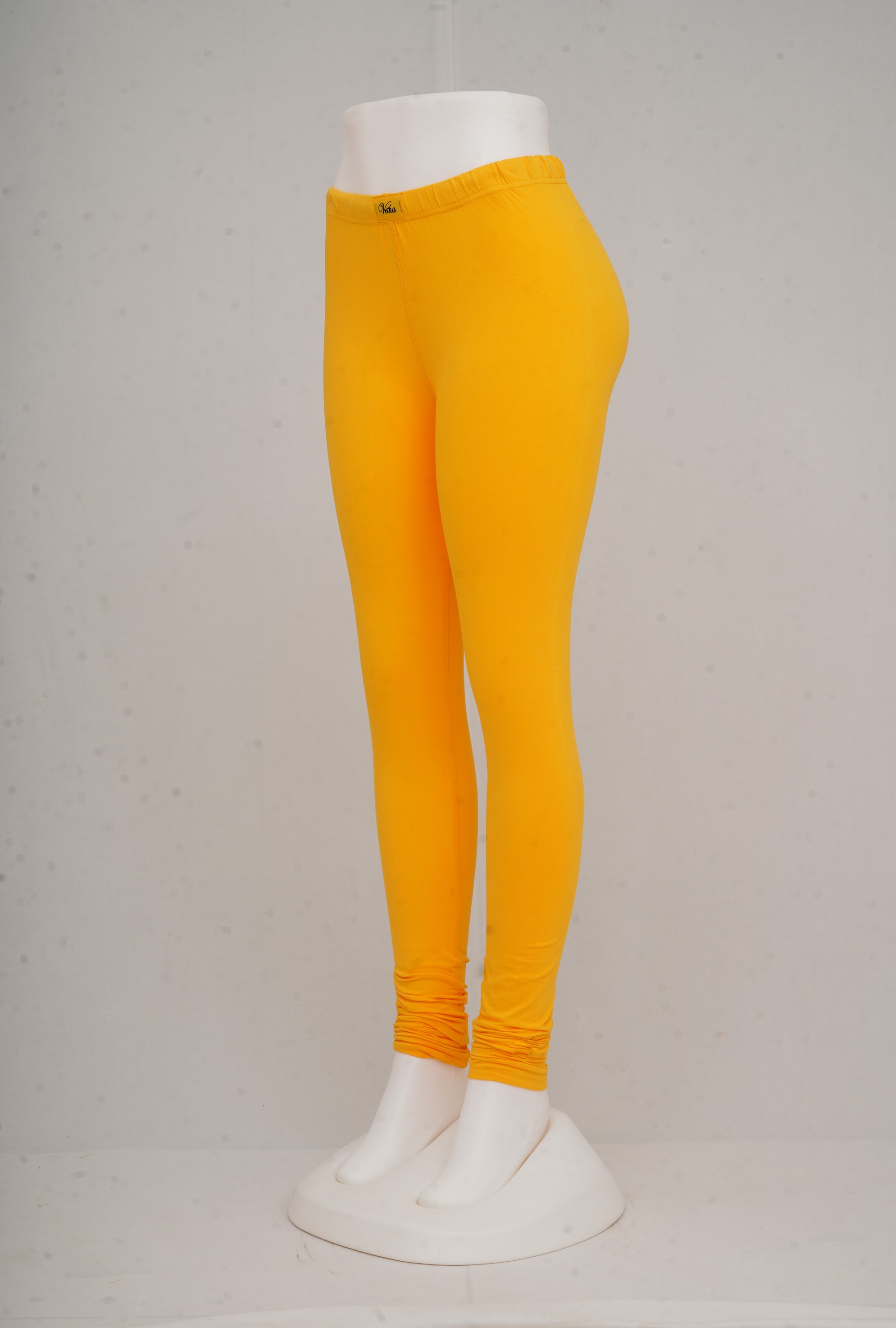Women Dark Yellow Churidhar Leggings