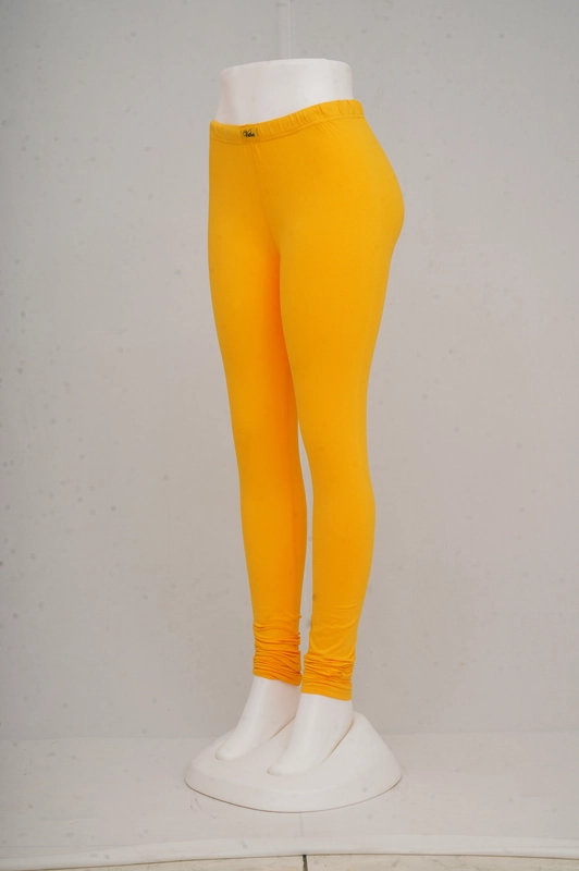 Women Dark Yellow Churidar Leggings