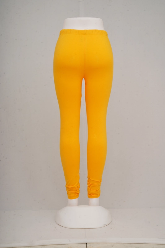 Women Dark Yellow Churidar Leggings