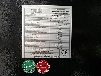 GWK weco 48.1 wzttx + twd 6, industrial cooling and heating unit