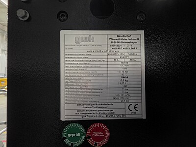 GWK weco 48.1 wzttx + twd 3, industrial cooling and heating unit