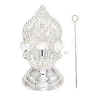 Silver Kamakshi Diya Villaku