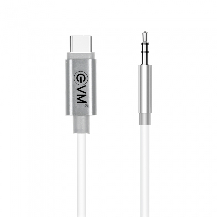 EVM CAUX-01 USB C to 3.5mm AUX Cable - Black