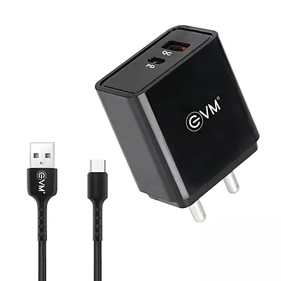 WALL CHARGER EVM QC+PD 22.5W WITH TYPE-C ENSPEED P-22