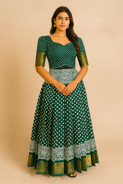 Sima (40 Size) - Green Lehenga THAT177