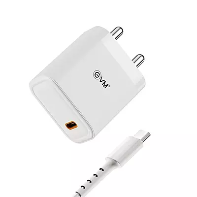 WALL CHARGER EVM PD 25W WITH C TO C CABLE (CH-013)