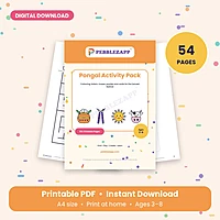 Pongal Activity Pack for Kids – 54 Printable Pages (PDF)
