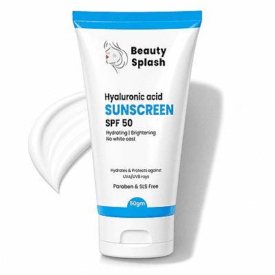 Glow & Protect: Hyaluronic Acid Sunscreen SPF 50 for Hydration & Brightening