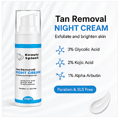 Overnight Glow: Tan Removal Night Cream to Exfoliate & Brighten Skin While You Sleep