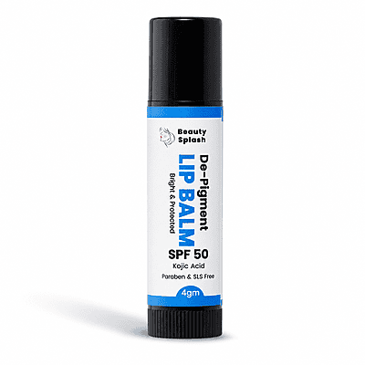 Bright & Protected: Depigment Lip Balm with Kojic Acid & SPF 50 for Dark Spot Correction & Sun Defense