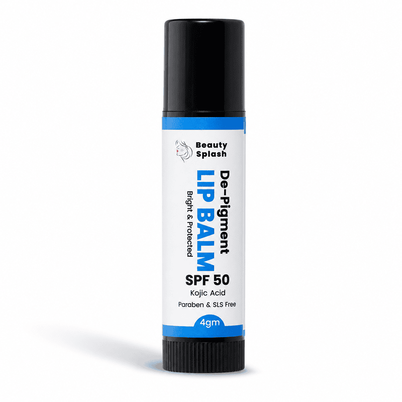 Bright & Protected: Depigment Lip Balm with Kojic Acid & SPF 50 for Dark Spot Correction & Sun Defense