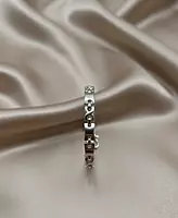 925 Silver Geo Link Gents Bracelet