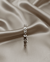 925 Silver Geo Link Gents Bracelet