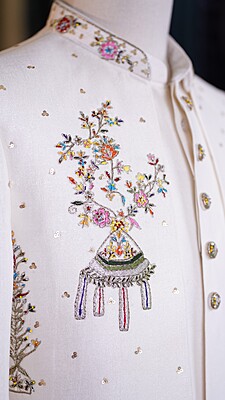 Ivory Embroidered Jodhpuri