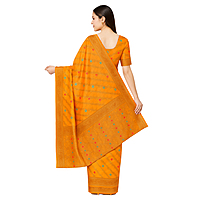 Organza Silk Saree - Gold