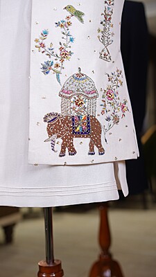 Ivory Embroidered Jodhpuri