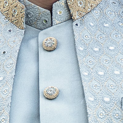 Marvel Light Blue IndoWestern Marvel Light Blue IndoWestern