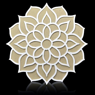 Rangoli Template Mat withMDF Rangoli Stencil I Rangoli FreeI Rangoli for Festivals, Pooja, Home