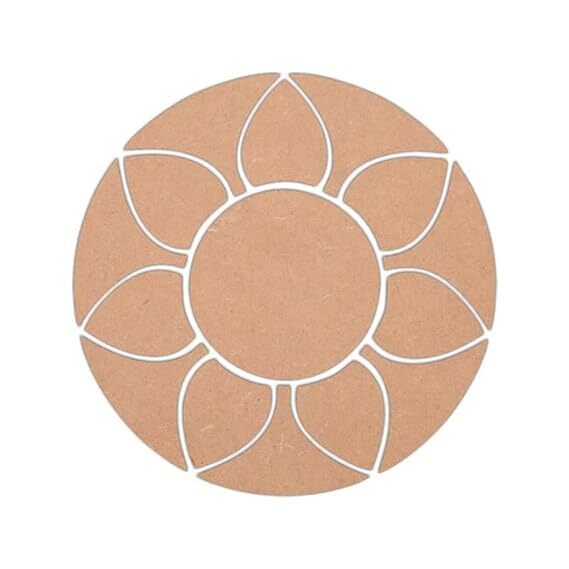 Rangoli Wooden MDF Base Cutout Rangoli Wooden MDF Base Cutout