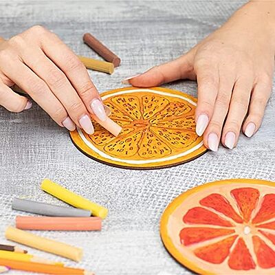 MDF Plain Wooden Coasters in Mixed Shapes Set 20 MDF Plain Wooden Coasters in Mixed Shapes Set 20