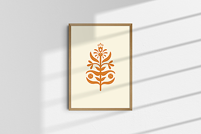 Elegant floral Art Poster I Minimalistic Art Poster