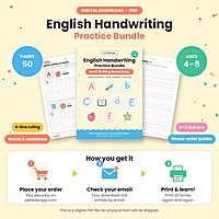 English Handwriting Practice Bundle PDF
