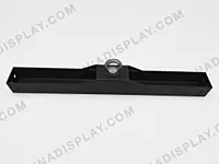 640 mm powder-coated steel LED cabinet hanging bar with forged galvanised eyebolt – Lumina