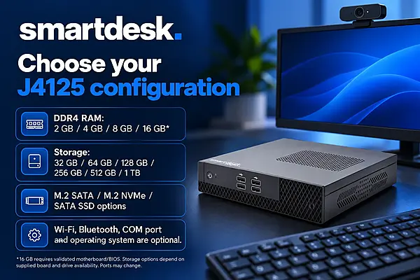 SmartDesk Power J4125 Mini PC