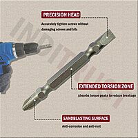 PH2 Bits Screwdriver Plus and Minus Bit ( Pack of 1)