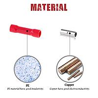 Fully Insulated Straight Butt Connector Electrical Wire Crimp Terminals (Pack of 10)