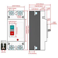 DC Circuit Breaker 2Pole 1000V 120A - MCCB Circuit Breaker for high current DC/solar application