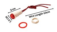 220 -240v AC Panel Mount Indicator small Lamp Led for Switch Board- red- 1 qty
