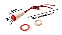 220 -240v AC Panel Mount Indicator small Lamp Led for Switch Board- red- 1 qty